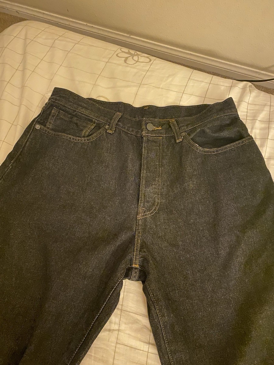 Levis x Beams black rinse loose straight jeans (33) View 2