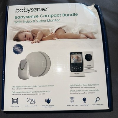 BabySense BS7 V24R White Digital Display Video And Baby Movement Monitor