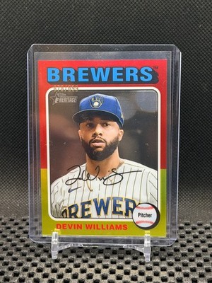 Devin Williams  2024 Topps Heritage - Chrome #678/699 - #330 - Brewers