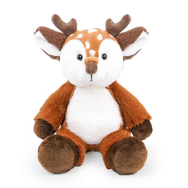 Long Leg Sika Deer Plush Toy 12'' Soft Stuffed Animal Cuddly Doll Gift For Kids
