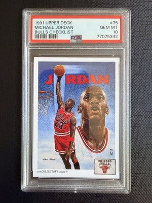 Michael Jordan #75 1991 Upper Deck PSA 10