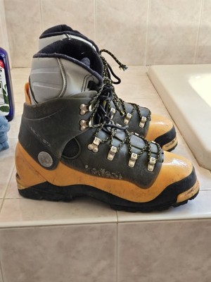 Koflach Mountaineering Boots Hard Shell Yellow w/ Liners Size 12