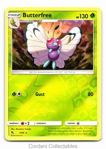 Butterfree 3/68 Hidden Fates Reverse Holo