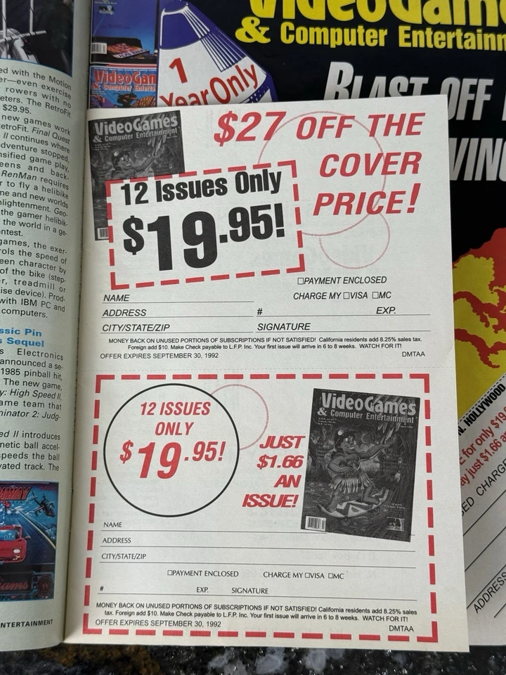 VINTAGE Video Games and Computer Entertainment Magazine (July 1992) Issue 7 RARE - Image 3 of 4
