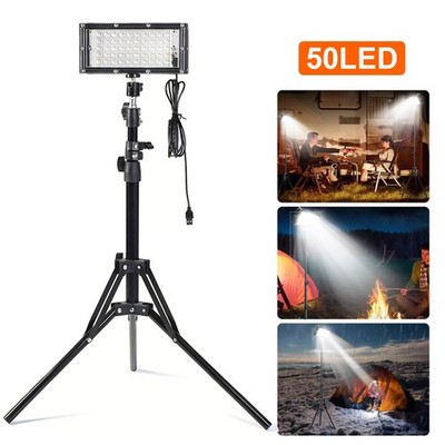 Camping LED Work Light with Tripod Stand, Portable LED Flood Light