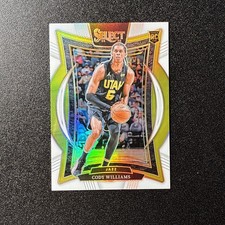 2024-25 Panini Select - Concourse Cody Williams #71 White Prizm /149 (RC)