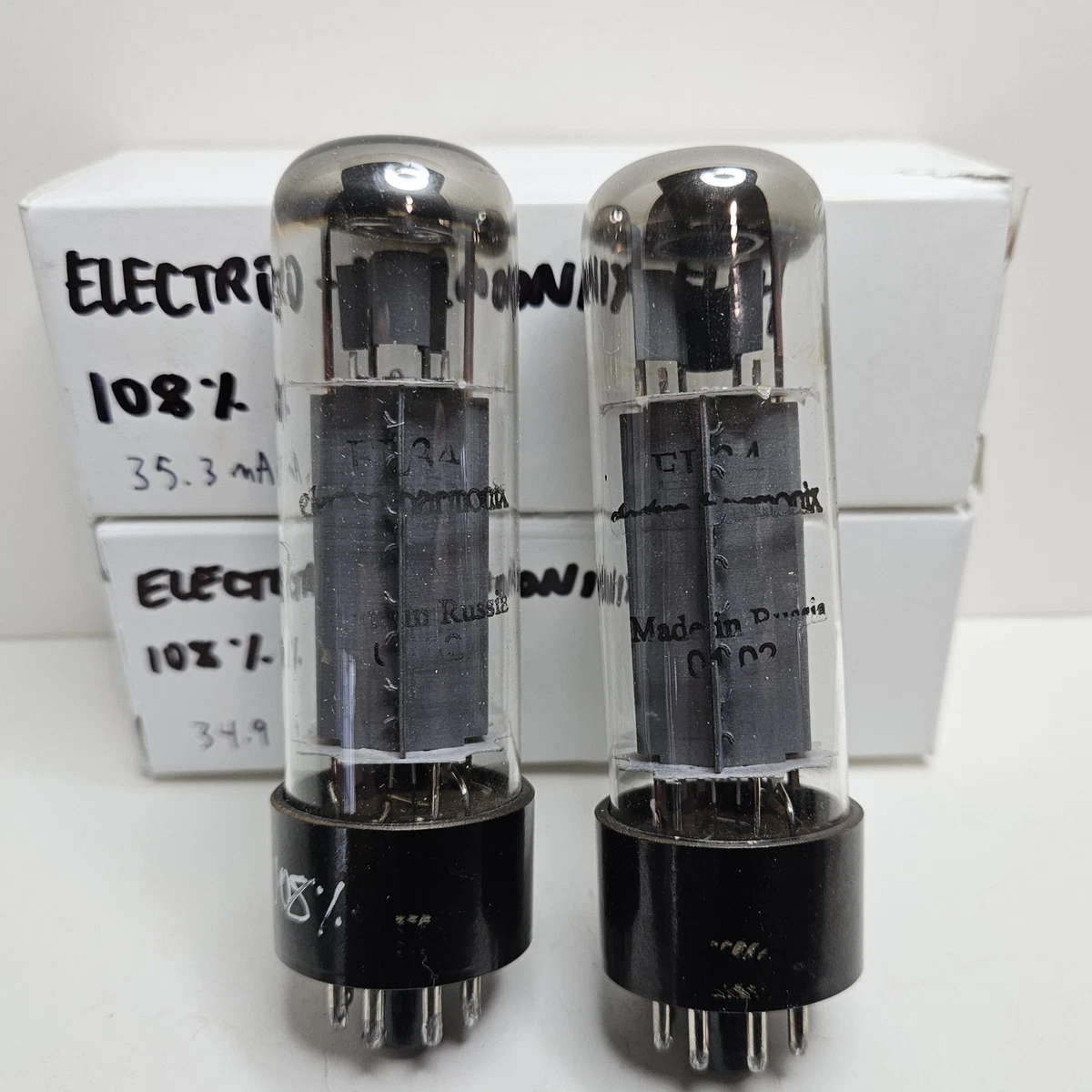 4本セット Electro Harmonix EL34 真空管 マッチドクオッド 4本セット Electro Harmonix EL34 真空管 マッチドクオッド Amazon.co