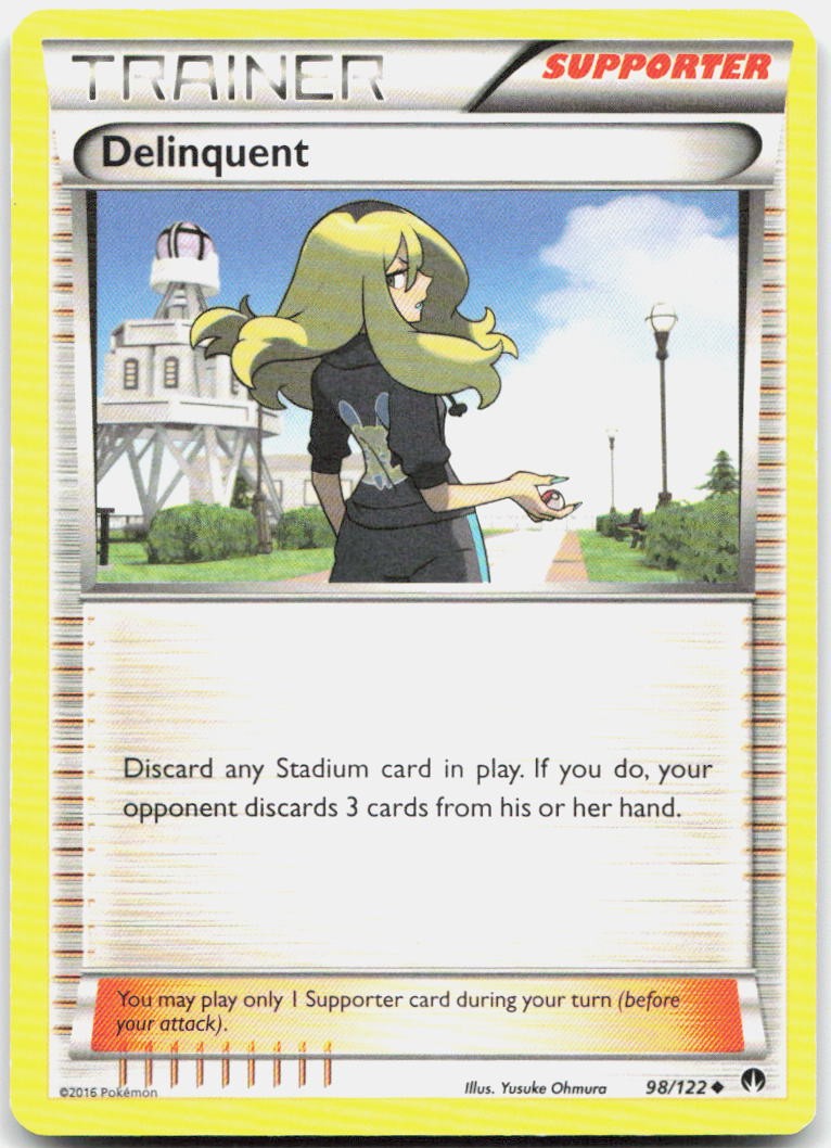 Delinquent 98/122 Uncommon BREAKpoint Pokemon MP