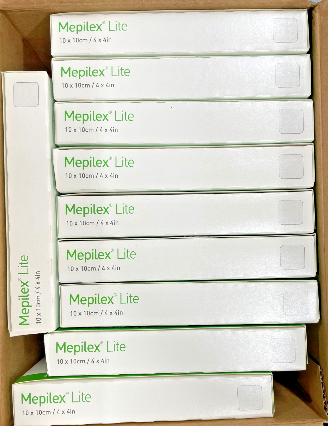 Mepilex Lite 4x4 in (10 Boxes of 5) Molnlycke Soft Silicone Foam Dressing