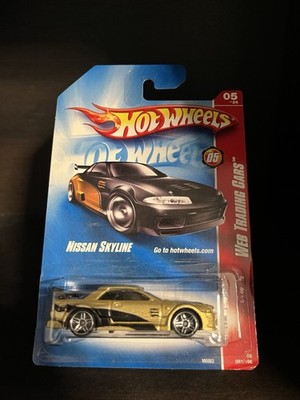 Hot Wheels Web Trading Cars 05/24 Nissan Skyline 081/196 Black/Gold (Corner)