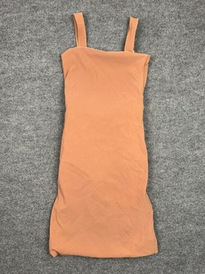 NO SIZE TAG CHECK MEASUREMENTS EQUAL S Women's Tan Bandage Bodycon Dress 