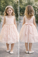 NWOT American Princess Baby Girl Pink Tulle Dress Size 4T Faux Pearl Party