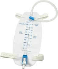 Leg Urinary Drainage Bag, Urine Leg Bag with 1000 Ml Volume, 2 Adjustable Elasti