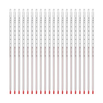 Relaxweex 20 Pcs General Purpose Lab Thermometer 12 Inch Total Immersion Glas...