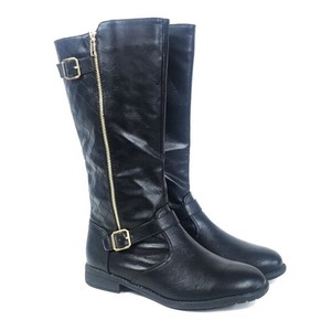 womens black riding boots size 10