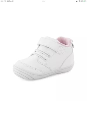 Stride Rite Baby Girls Sr Taye 2.0 First Walker Shoe, Pink, 4 Toddler US new