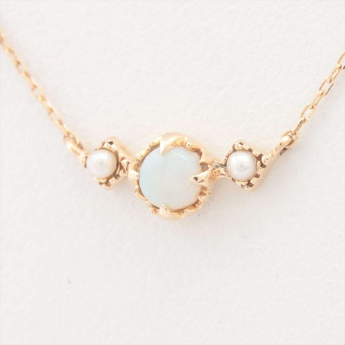 Ete Opal Pearl Necklace K10 (YG) 0.9g 
