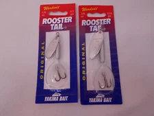 NEW Warden's Rooster Tail Spinner Bait Lure Tremble Hook - LOT OF 2