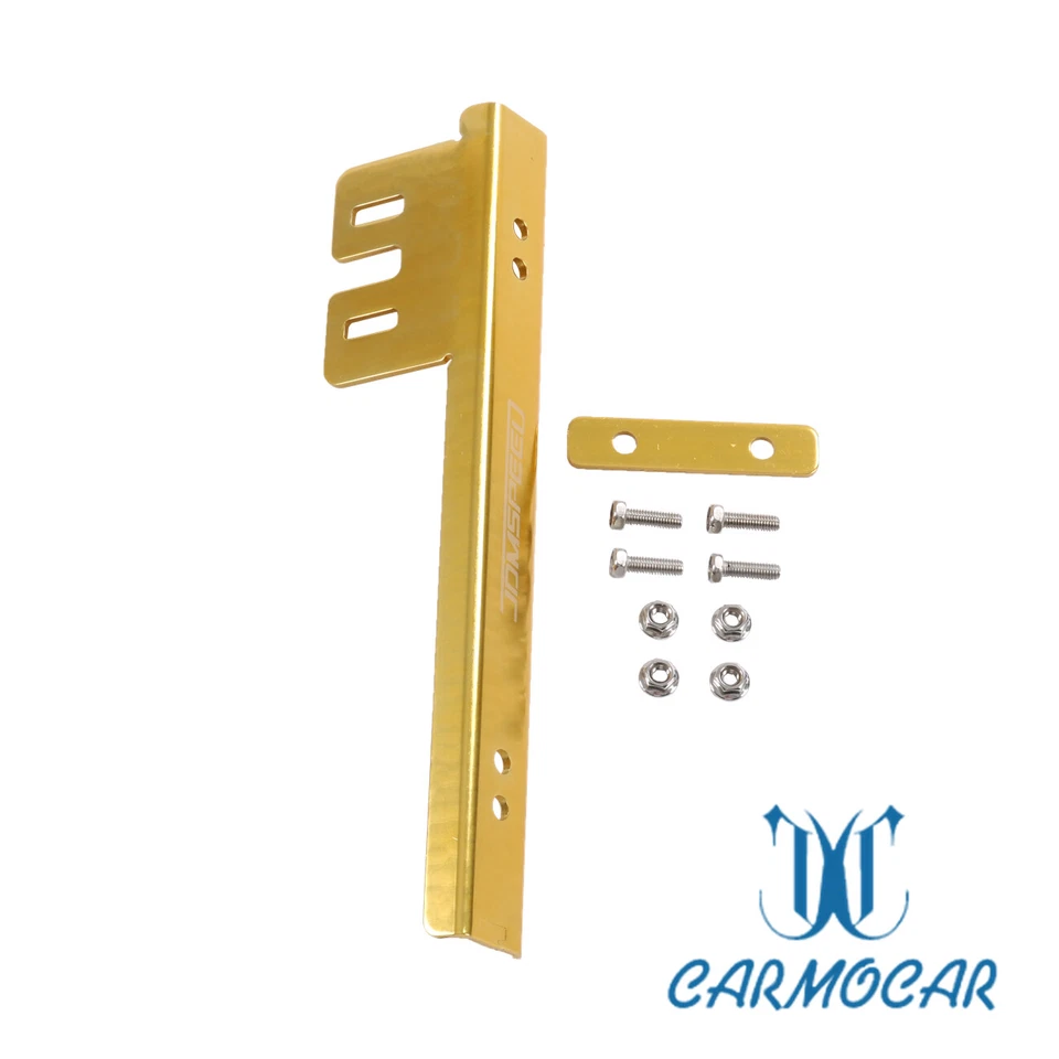 Gold Alunimun Universal Front Bumper License Plate Relocator Bracket Holder Bar Foto 2 de 4