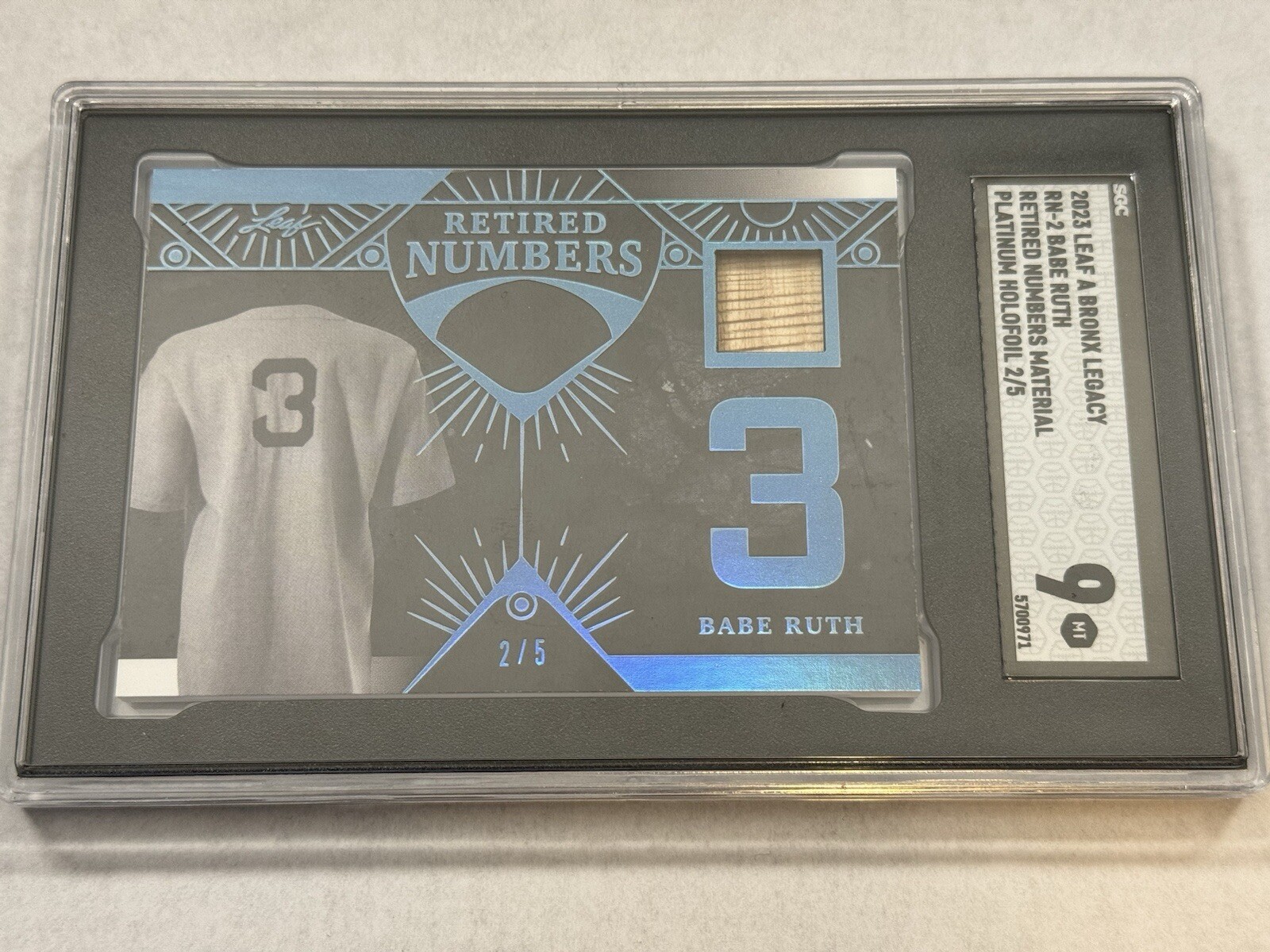 2023 Leaf A Bronx Legacy Babe Ruth Retired Numbers /5 | eBay