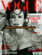 Spanish Vogue 11/12,Penelope Cruz,November 2012,*BRAND NEW*,*LAST ONE*