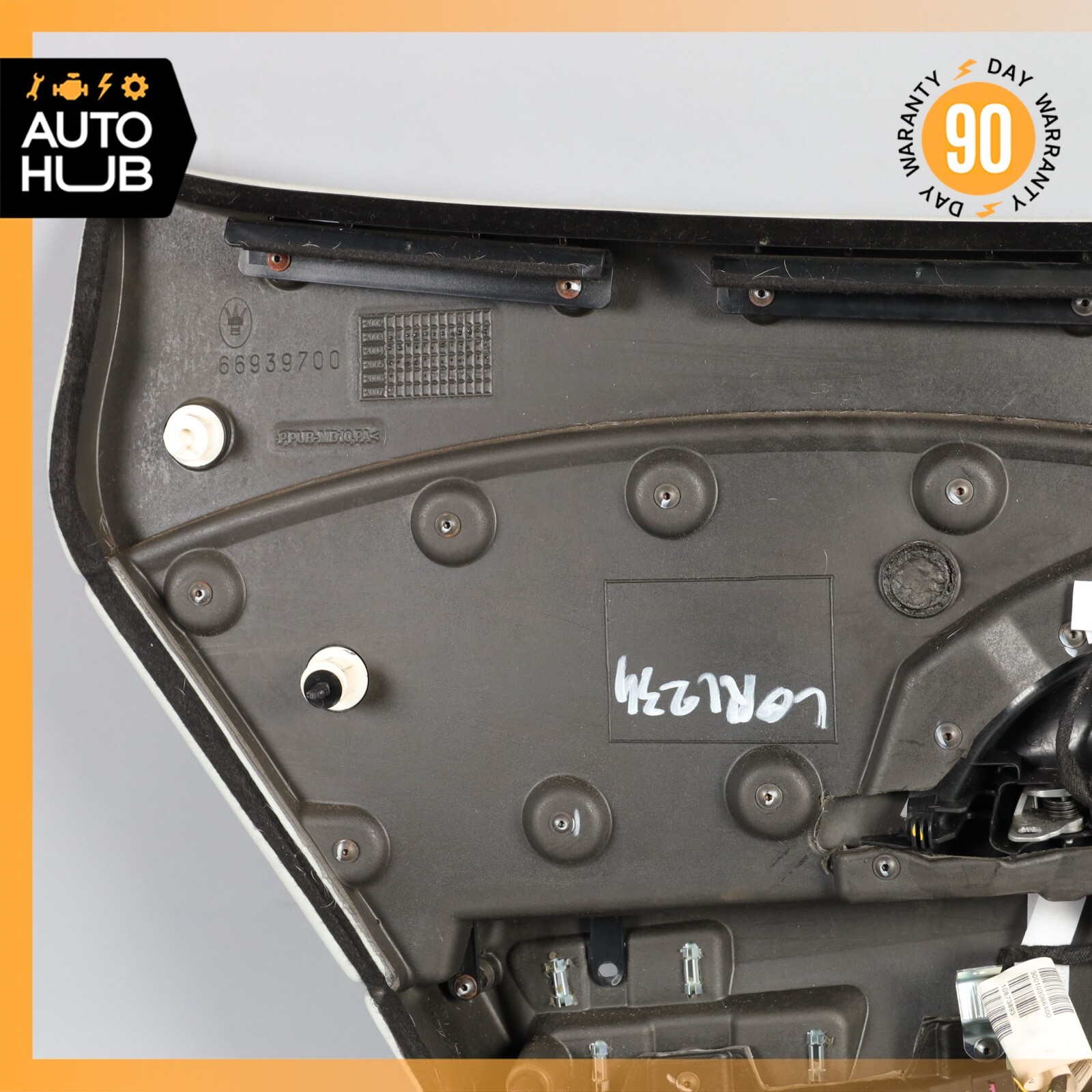 03-13 Maserati Quattroporte M139 Rear Right Side Interior Door Panel Gray OEM