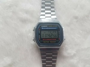 Casio Illuminator 3298 A168 Alarm Chronograph Electro Luminescence Watch #2 | eBay