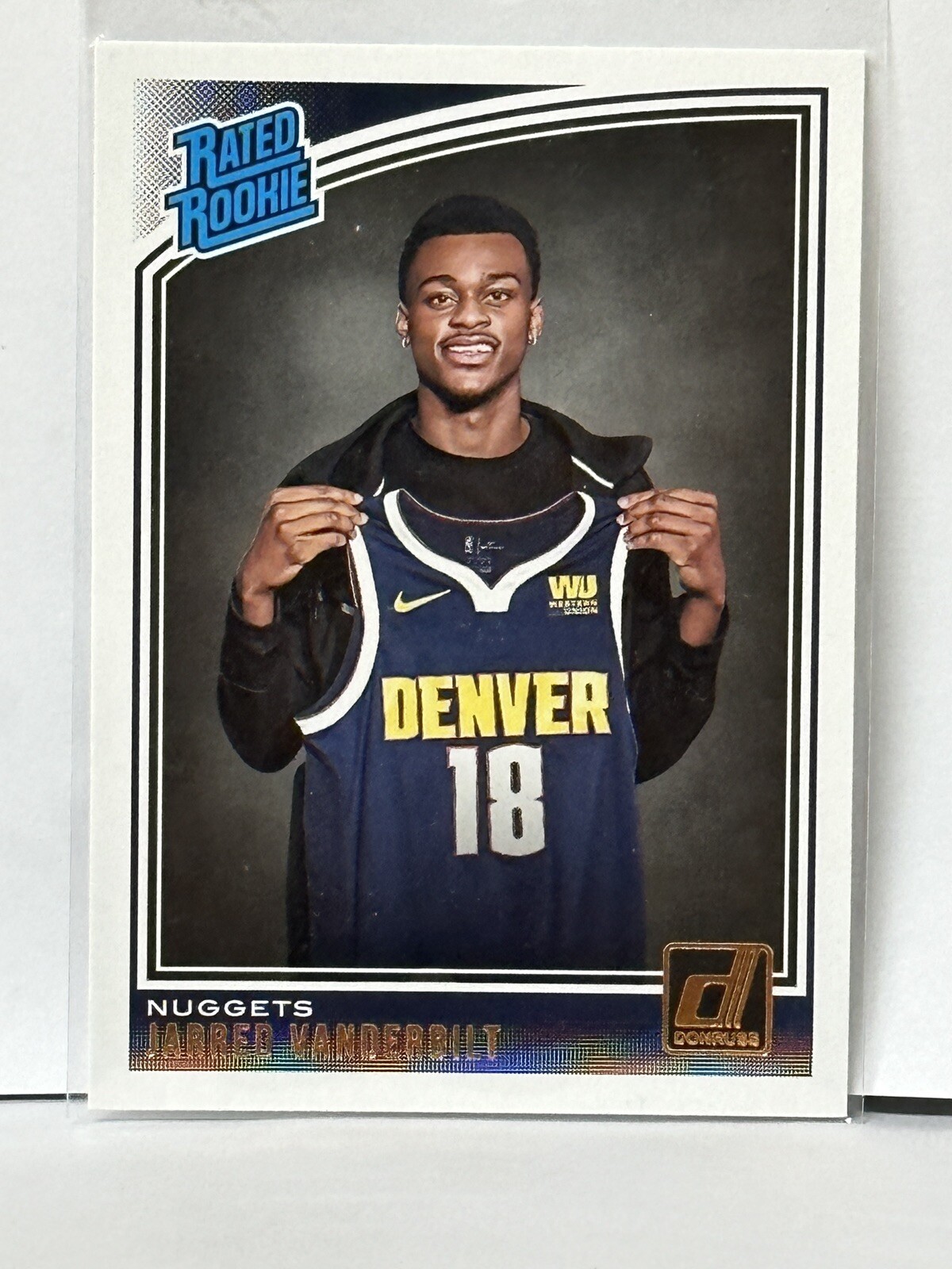 2018-19 Panini Donruss Rated Rookie RC Jarred Vanderbilt Denver Nuggets #151
