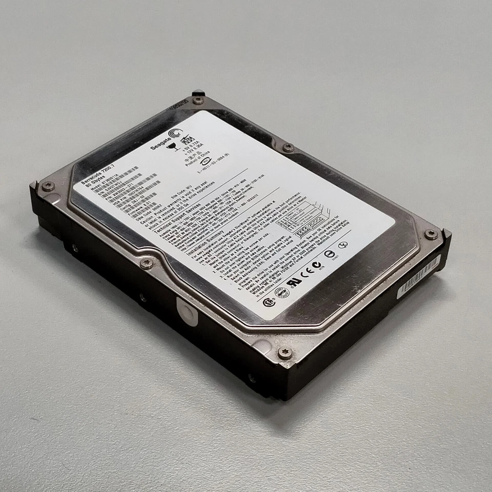 Seagate Barracuda 80GB 3.5" IDE HDD ATA/100 7200 RPM 2MB ST380011A 9W2003-371 - Image 4 of 4