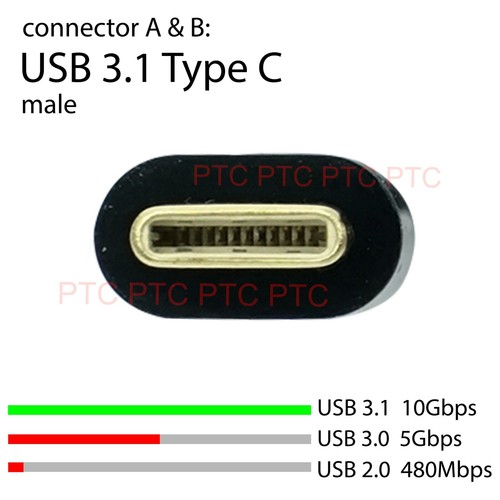 2M USB Type-C to USB3.0 Fast Charging cable 4 Samsung S10 Plus 5G S9 Note 10 9 8 - Picture 3 of 6