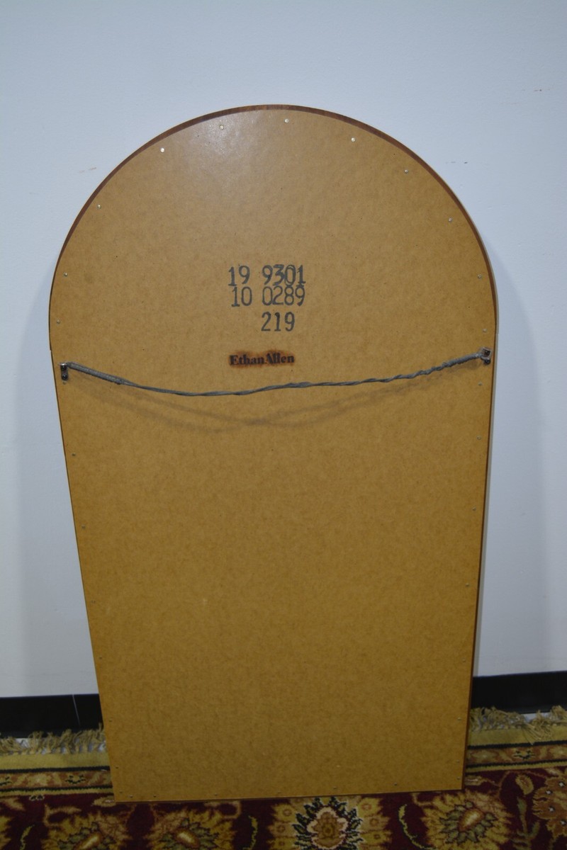 Ethan Allen Country Craftsman Fan Mirror Pine Vertical #19-9301
