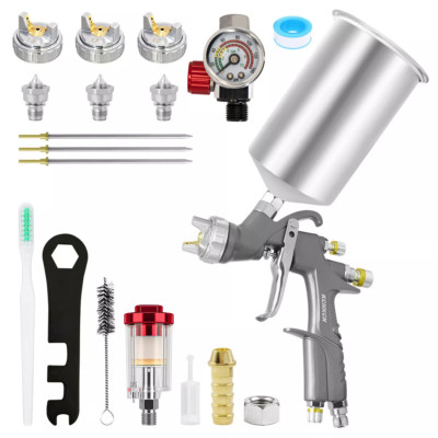 KCNKCN Spray Gun High Gloss Finish Coating Gun Versatile 1.3/1.7/2.0mm Nozzle