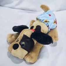 Pound Puppies Newborns Angel Brown Black Dog Blue Diaper Embroidered 8 Inch 2023