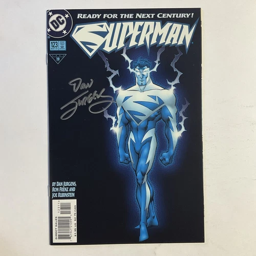 Superman 129 1997 Signed by Dan Jurgens DC Comics NM near mint 