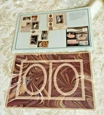 CREATIVE MEMORIES KIT BROWN OVAL PICTURE FRAMES STICKERS Reversible *