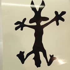 Wile E Coyote Crash Slam Vinyl Decal Car Window Laptop Tumbler Funny Sticker