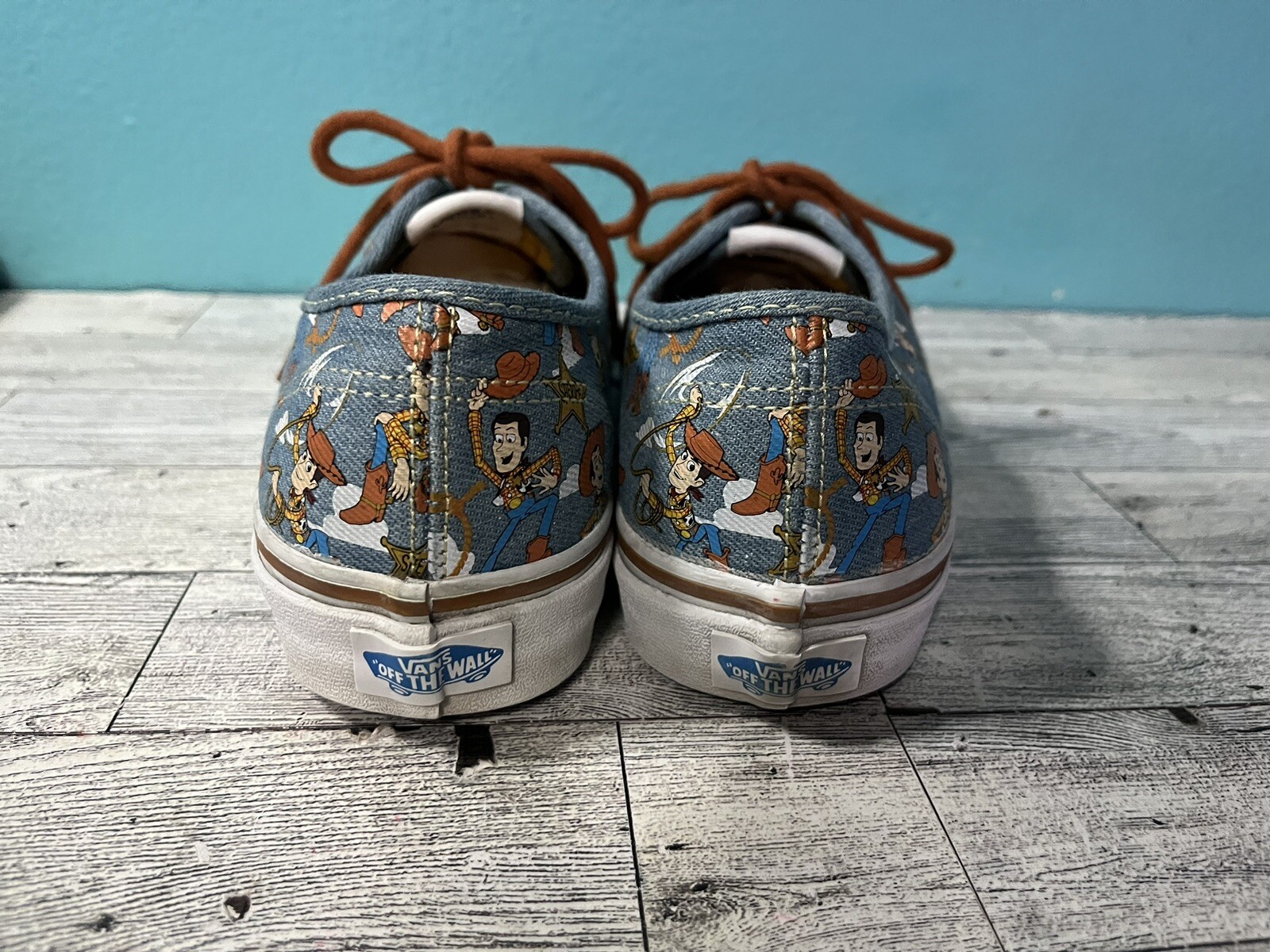 Vans Pixar Disney Toy Story Woody Sneakers women's si… Gem