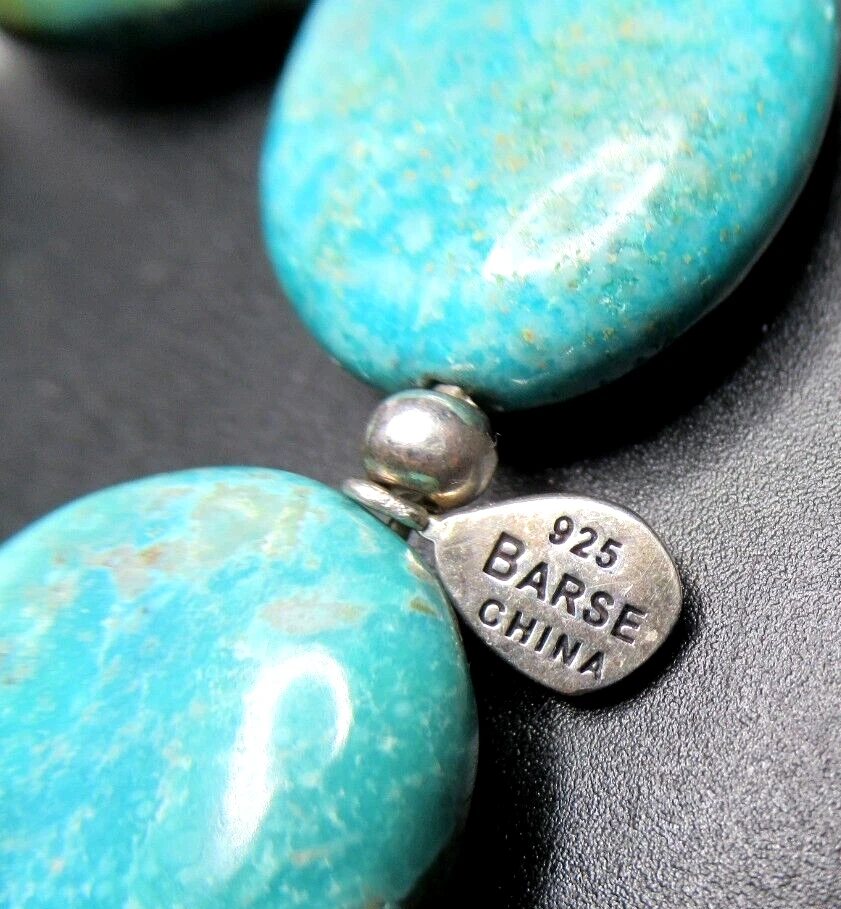 Pulsera disco turquesa plata de ley 925 BARSA Foto 4 de 4