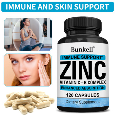 Zink+Vitamin-Komplex-Kapseln - Unterstützt die Gesundheit von Augen und Haut