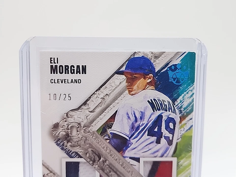 2022 DIAMOND KINGS DUAL PATCH AUTO ELI MORGAN Holo Blue Parallel 10/25 - Image 2 of 4