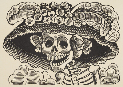 Jose Guadalupe Posada - La Calavera Catrina (1913) - 17'' x 22'' Fine Art Print