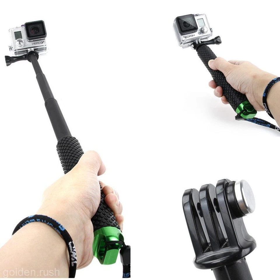 FOR GOPRO Monopod Pole Handle Ski Snow Selfie Stick Telescopic Hero 10 9 8 7 6 5 - Image 2 of 4