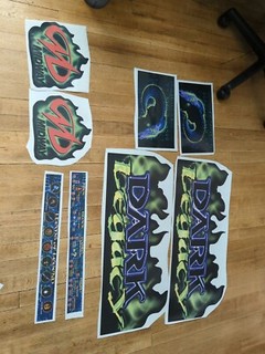 Gauntlet dark legacy Arcade side art decals set Midway atari