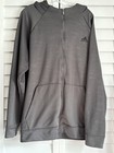 Adidas Jacket Men 2XL Jacket Grey Pull over Clima warm Small Defect Last Pic