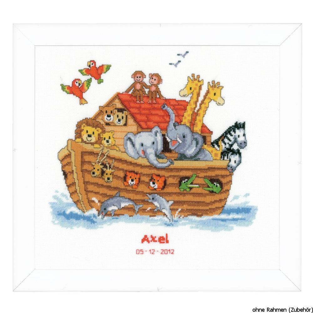 Vervaco Counted cross stitch kit Noah's ark, DIY