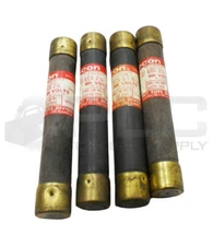 LOT OF 4 ECON ECS 2 1/4 ALL PURPOSE FUSE 2-1/4A 600VAC