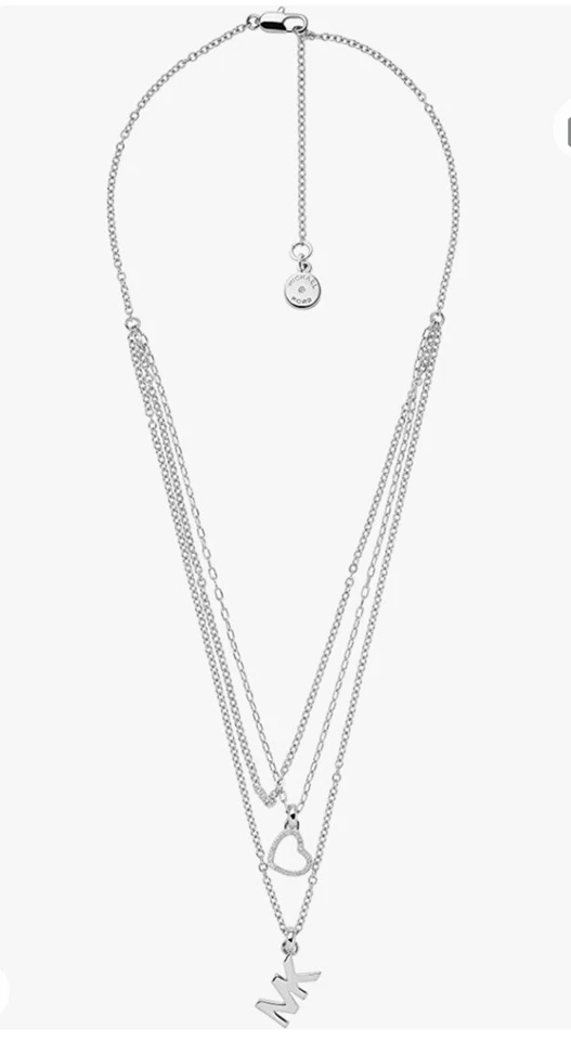 NUEVO CON ETIQUETAS MK Logo Corazón Collares Colgantes Envío Gratis Foto 4 de 4