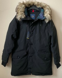 faux fur trimmed down parka ralph lauren