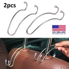 2PCS Lot Car Seat Hooks Headrest Front Back Coat Purse Clothes Hanger Holder