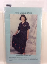 Marys Patterns Crafts Rose Garden Dress Crafts S M L XL